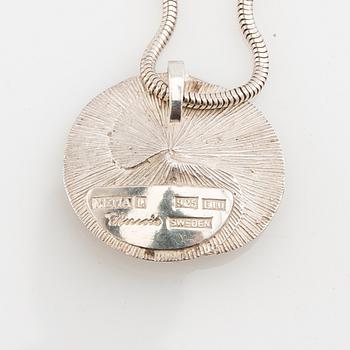 Theresia Hvorslev, necklace, sterling silver, Mema, Lidköping, 1979.