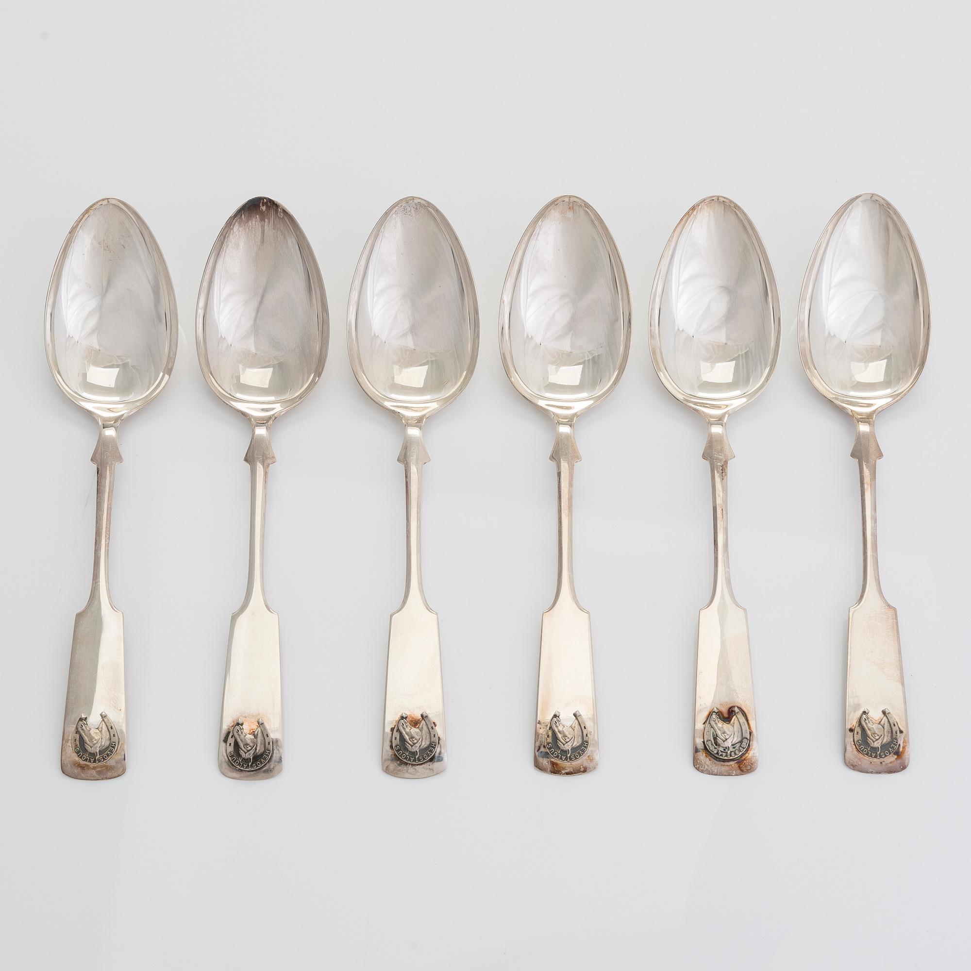 Skedar, 24 st, silver, Kuopion Kultaseppä Oy 1965-69.