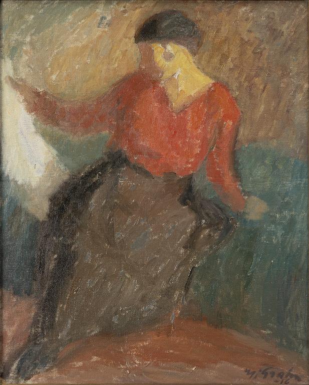 Hjalmar Grahn, 'In a Red Blouse'.