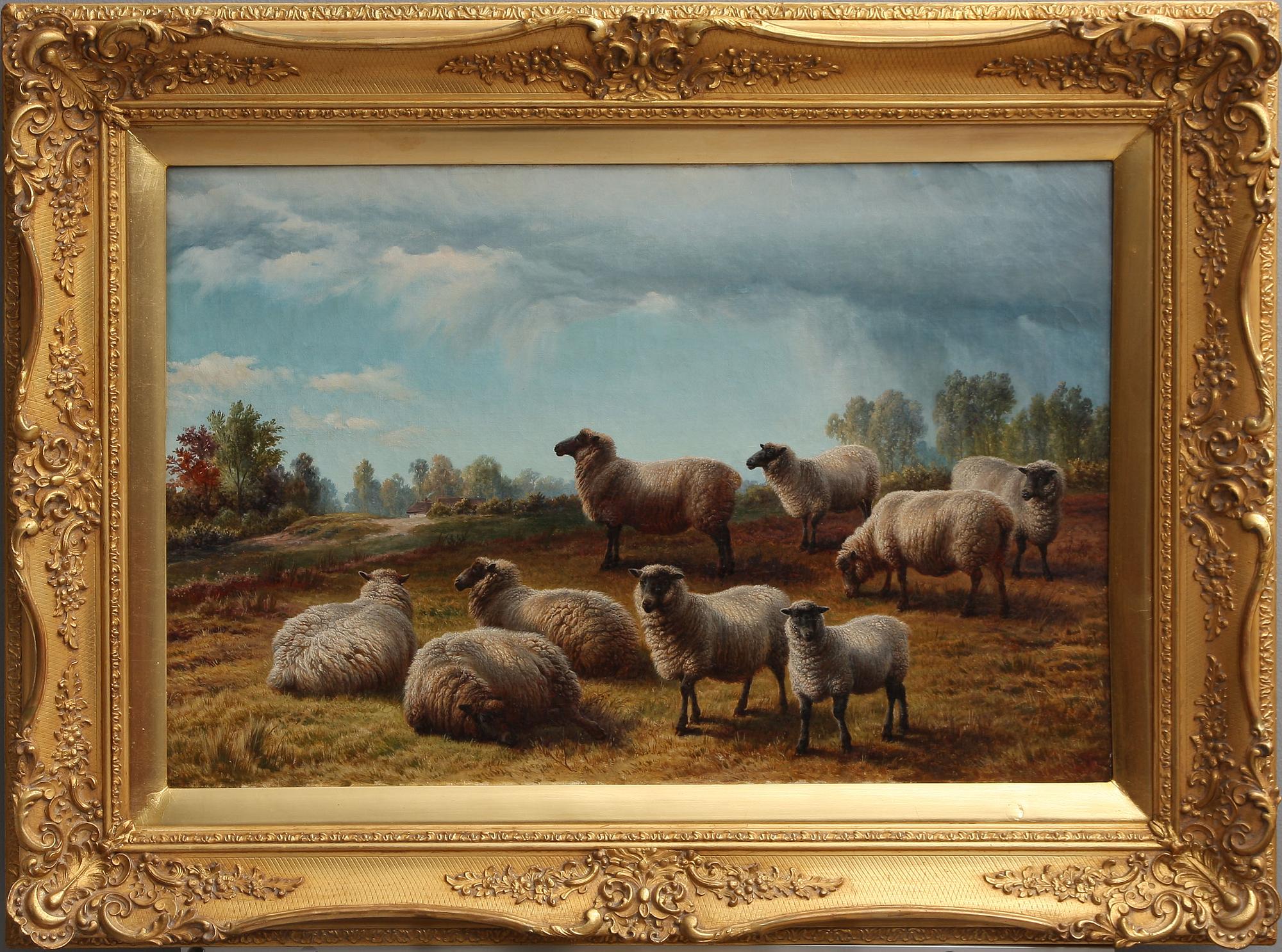 CHARLES JONES, tillskriven, olja på duk, monogramsign, a tergo dat 1889.