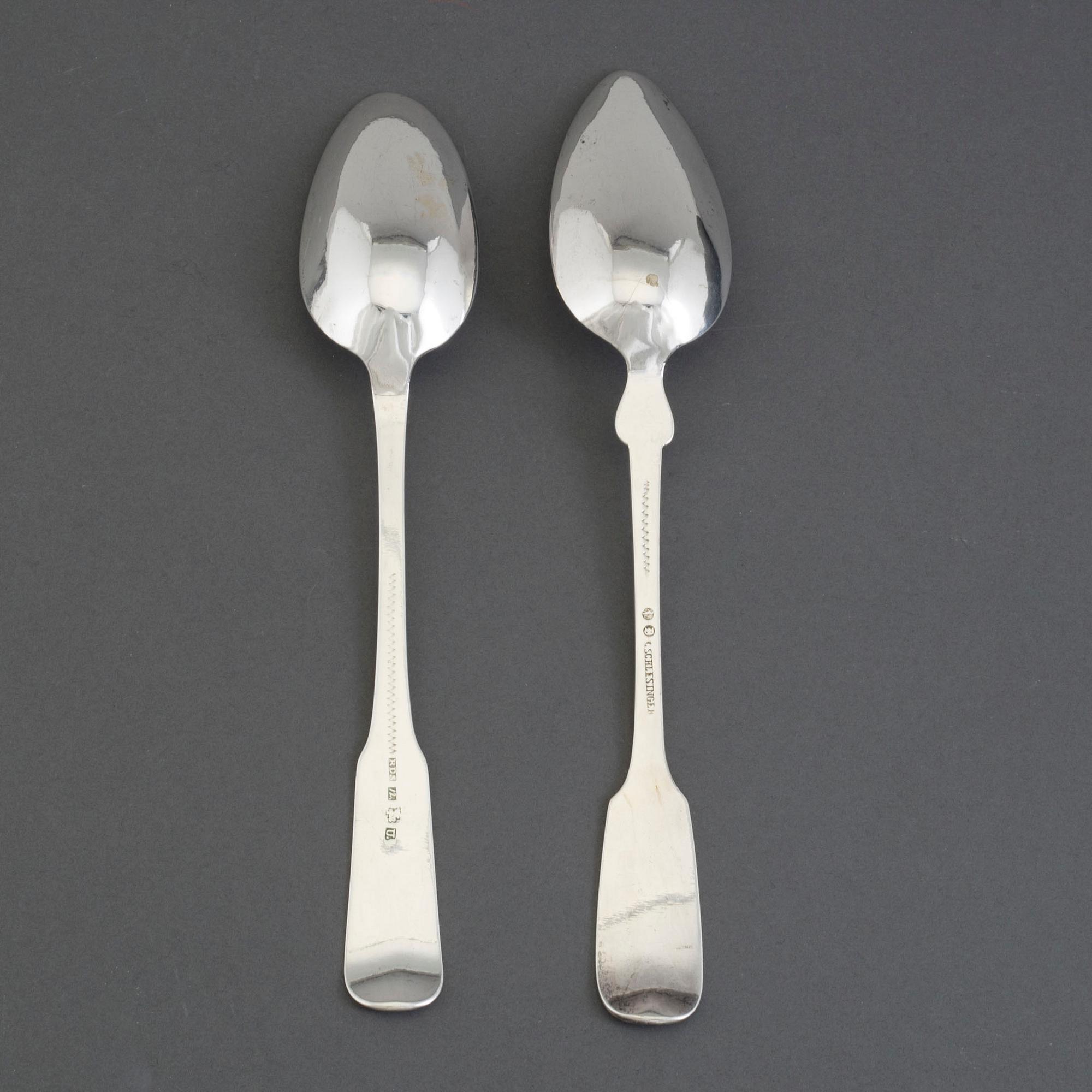 MATSKEDAR, 2 st, silver, Berlin och Königsberg, Tyskland, 1700-talets andra hälft/1800-talets första hälft.