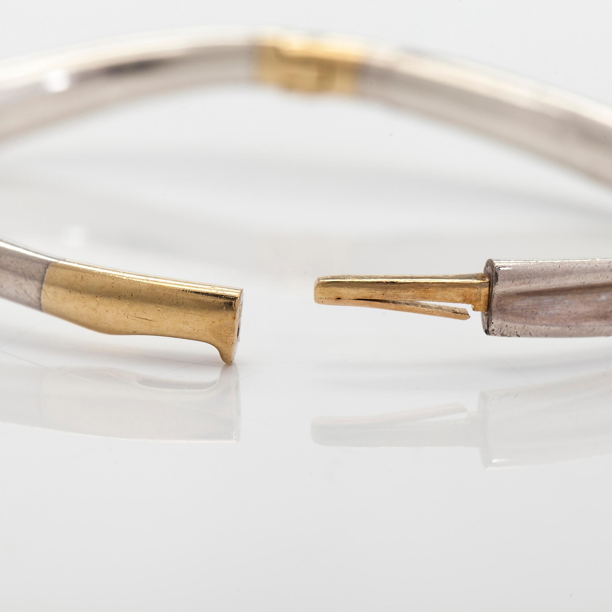 Minas Spiridis, armring, silver, Georg Jensen.