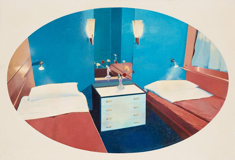 Malcolm Morley, "State cabin (room 2)".