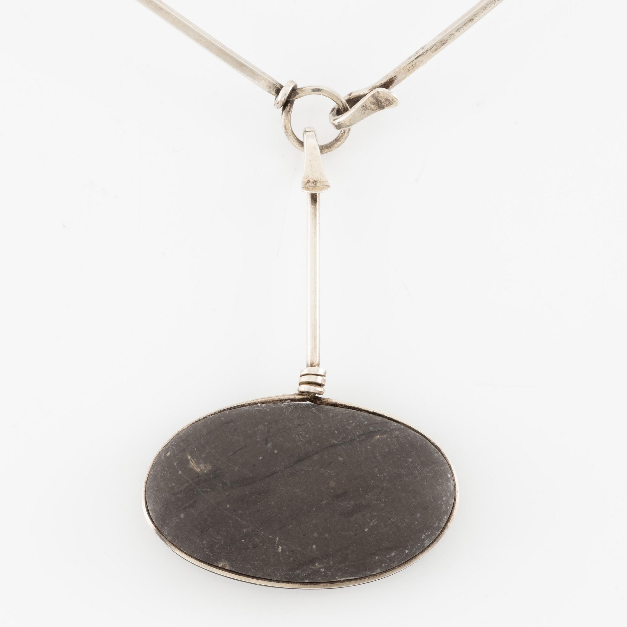 Vivianna Torun Bülow-Hübe, collier, silver med natursten.