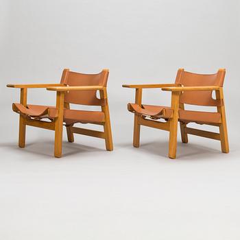 Børge Mogensen, A pair of 'Spanish chairs' for Fredericia Stolefabrik, Denmark.