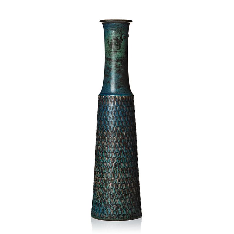 Stig Lindberg, a stoneware vase, Gustavsberg studio, Sweden 1961.