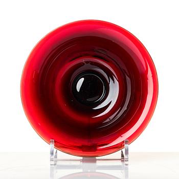 A 'ruby red' Beijing glass, Qingdynasty.