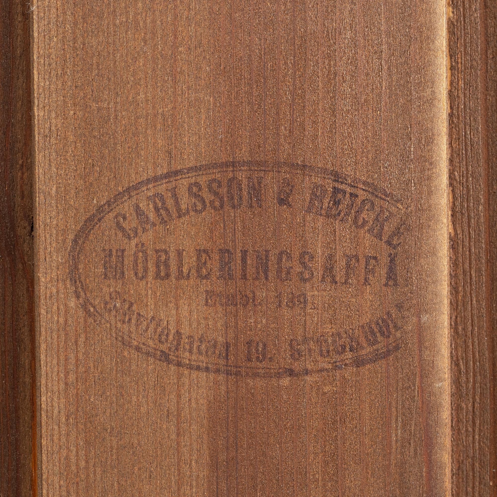 A cabinet, Carlsson & Reike FMöbleringsaffär, Stockholm, early 20th Century.