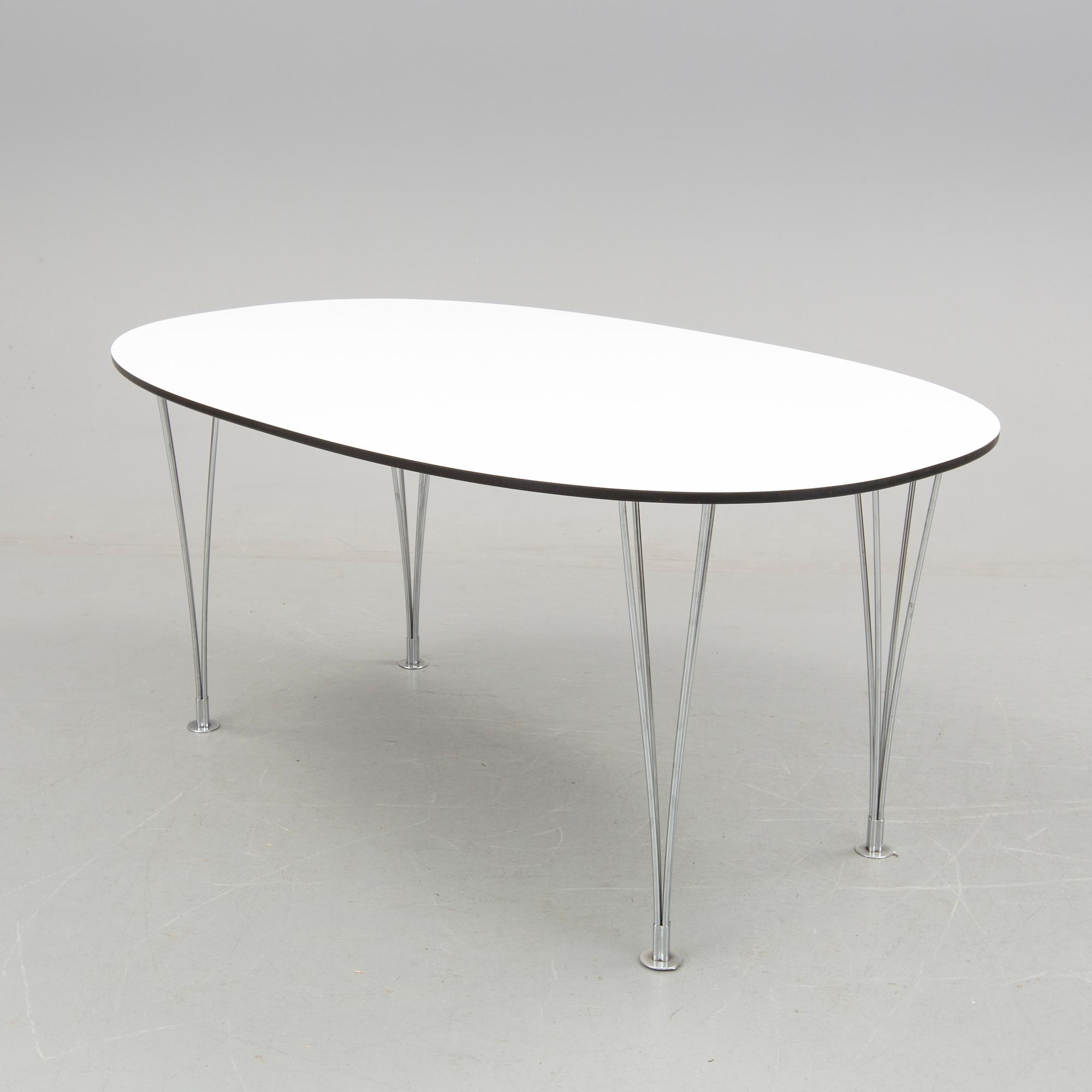 BRUNO MATHSSON, Bord, "Superellips", Bruno Mathsson och Piet Hein, Värnamo, 1900-talets andra hälft.