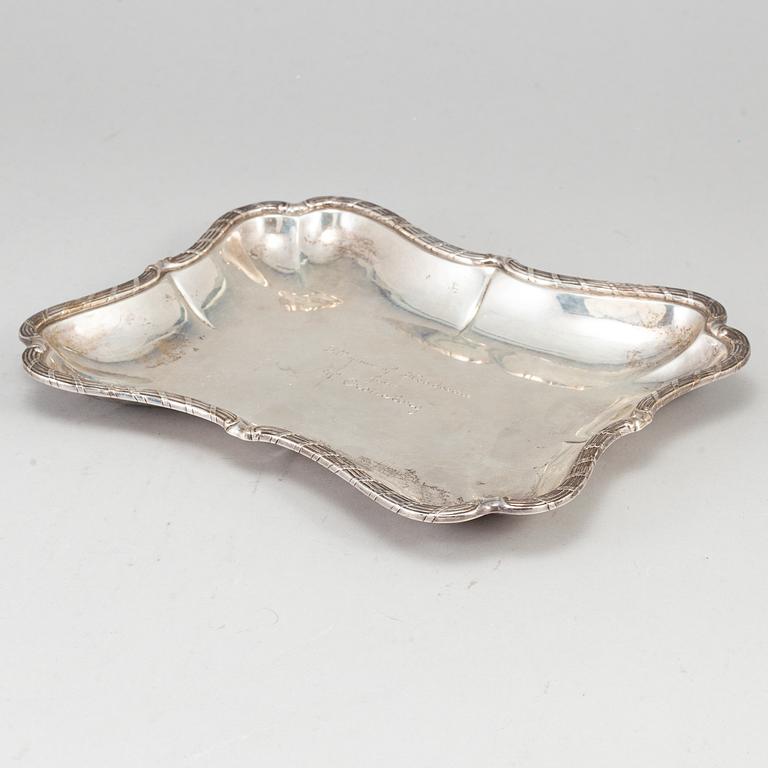 Bernt Erlandsson, skålfat/karott, sk kuddkarott, silver, Kristianstad 1907.