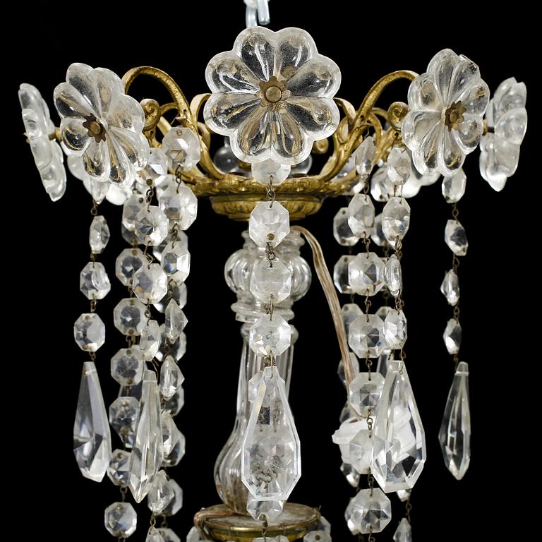 LJUSKRONA, oscariansk, 1800-talets slut. Höjd ca 90 cm.