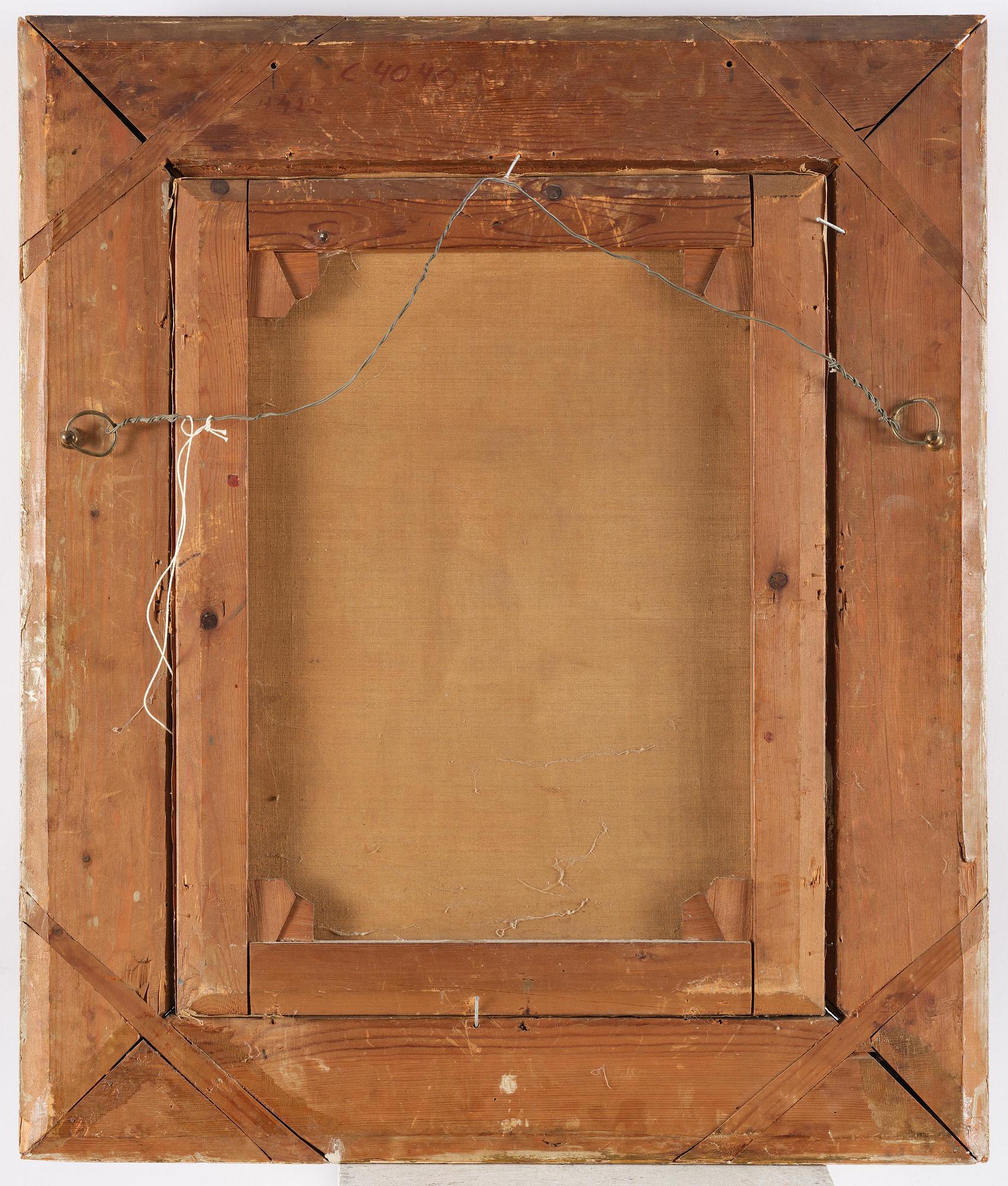 Unknown artist, 19th century. Female artist in her studio.