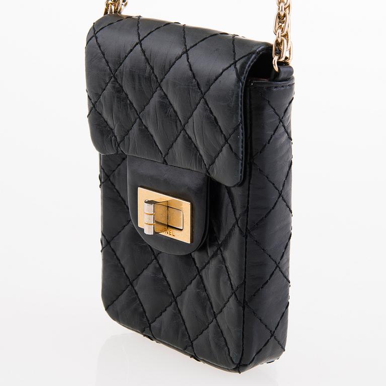 CHANEL Vintage Black Cell Phone Bag.