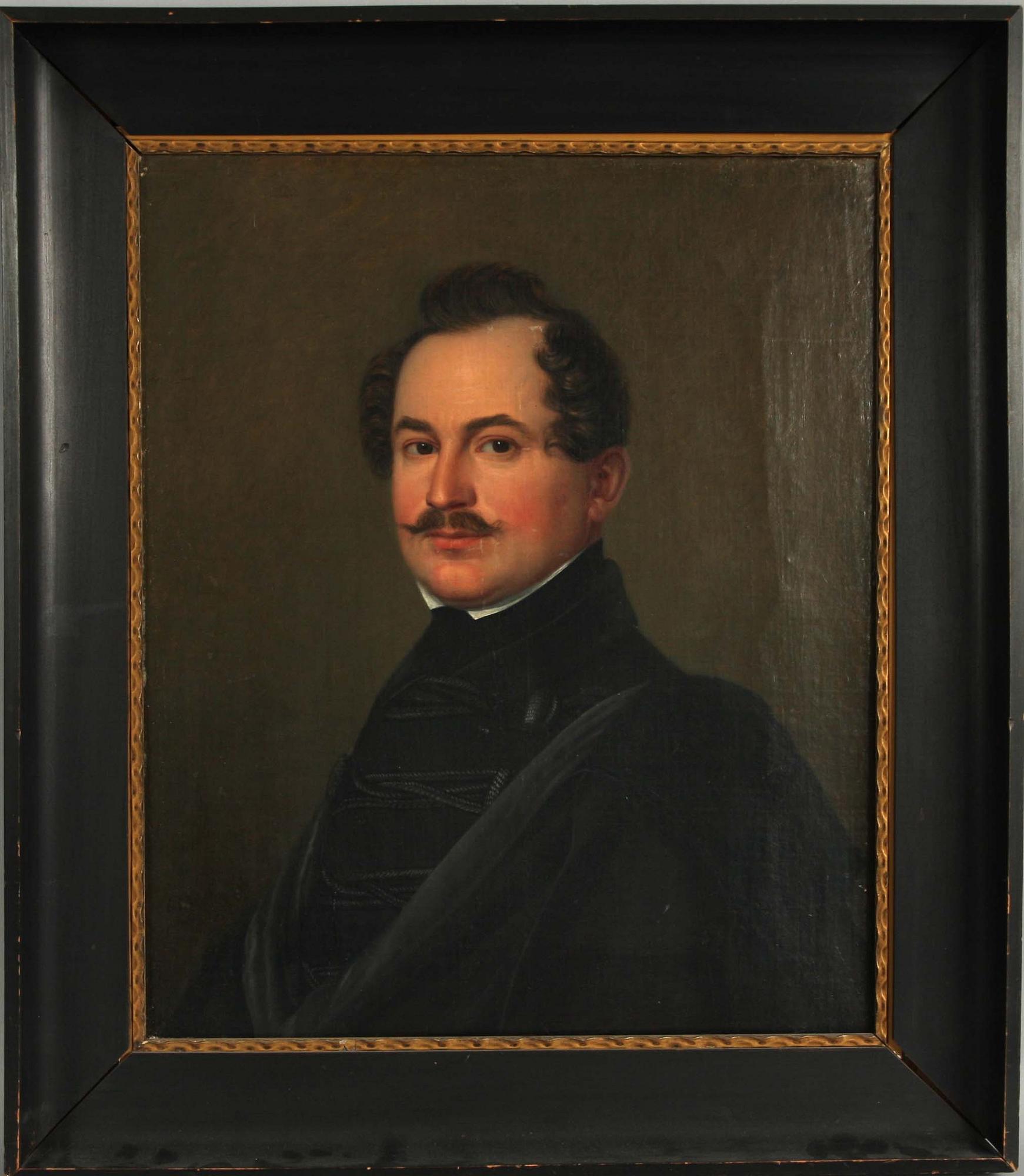 J.C KÖHLER, olja på duk, sign o bär otydlig dat. Empire, 1800-talets första hälft.