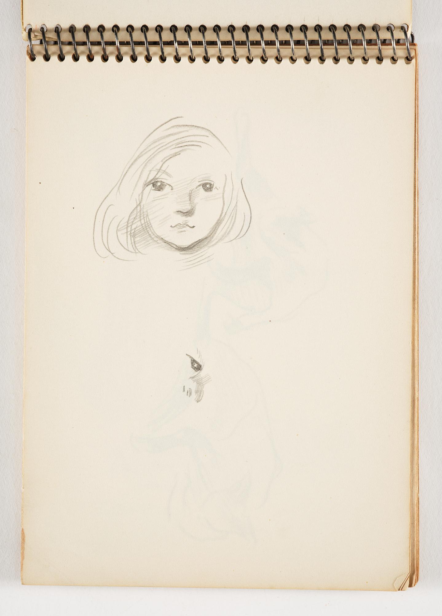 Lotte Laserstein, 4 skissböcker med blyertsteckningar.