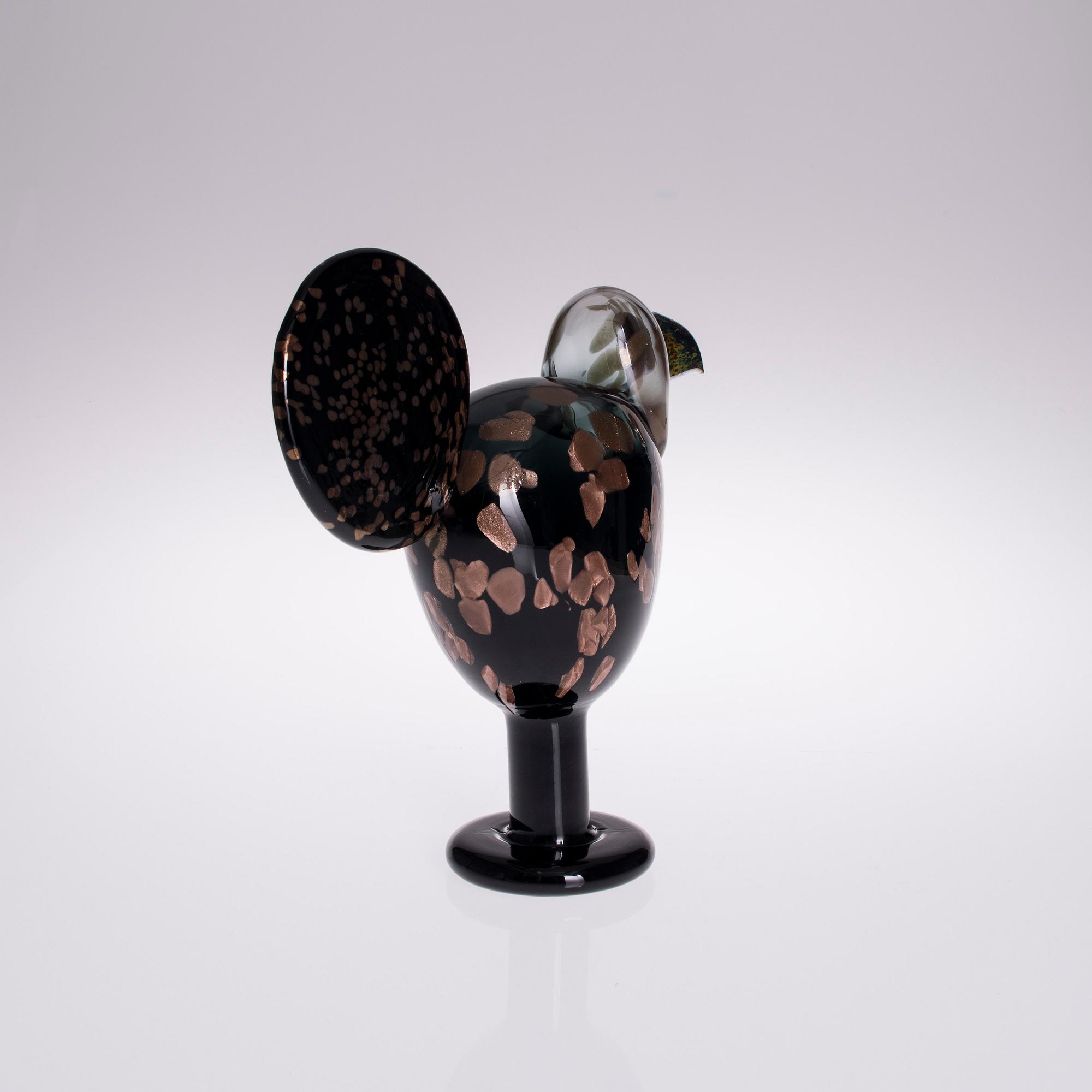 OIVA TOIKKA, FÅGEL, glas, signerad O. Toikka Nuutajärvi, numrerad 306/1000.