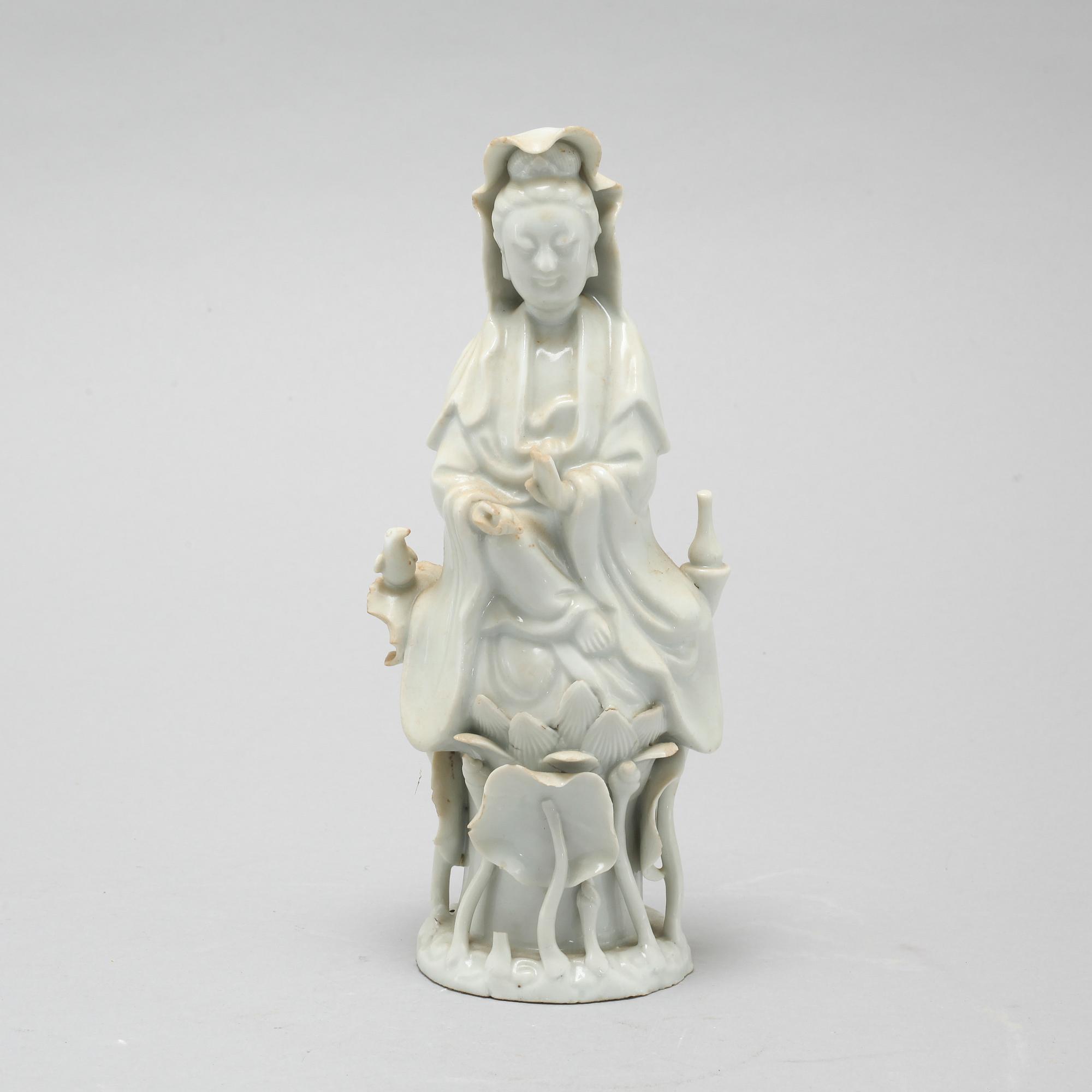 A 20th century blanc de chine figure.