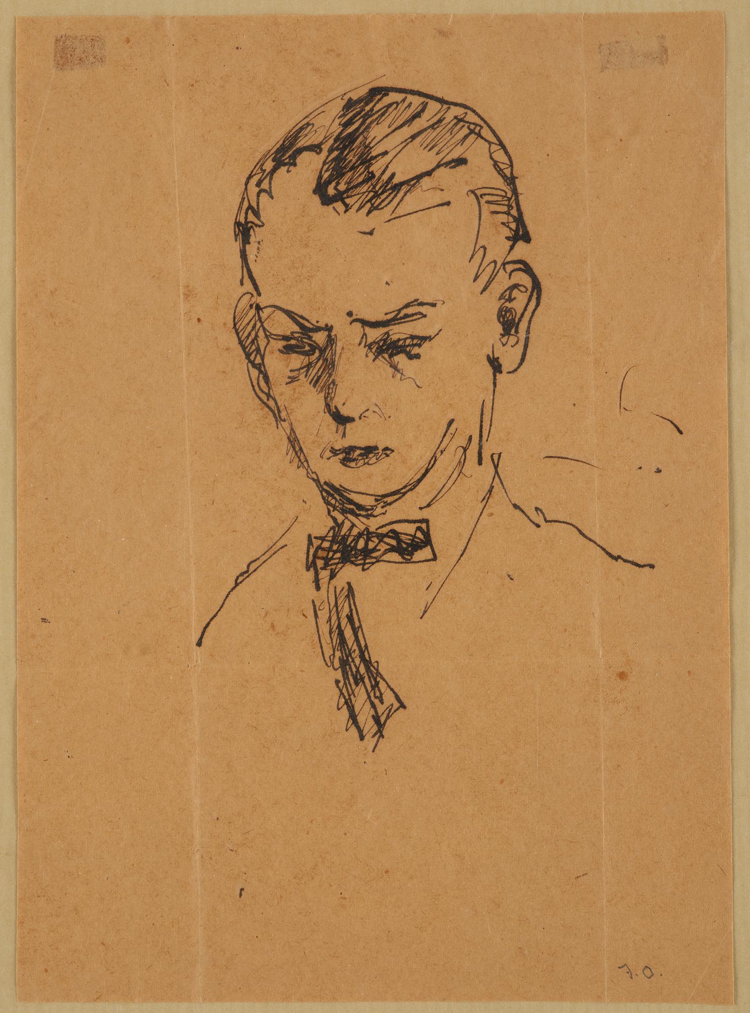Axel Olson, A portrait and a harbour scene.