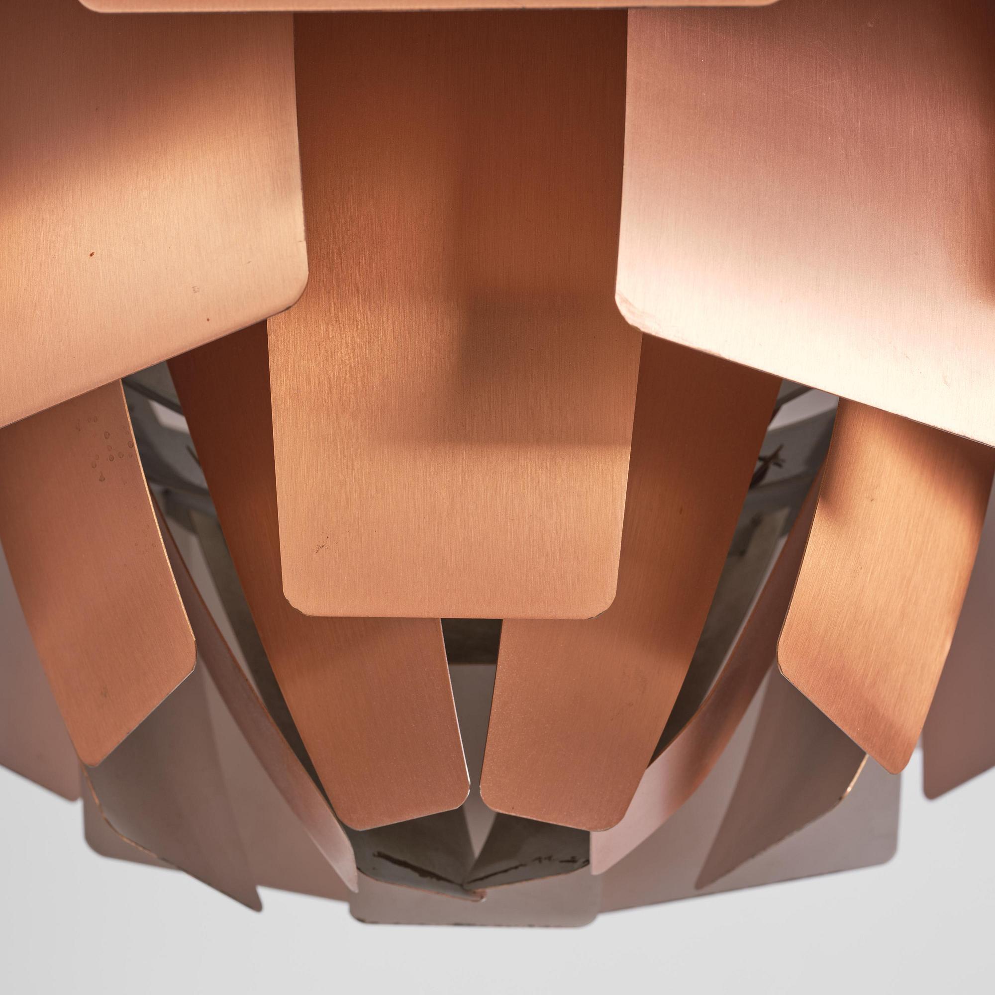 Poul Henningsen, an "Artichoke" ceiling lamp, Louis Poulsen, Denmark, 1960s-70s.