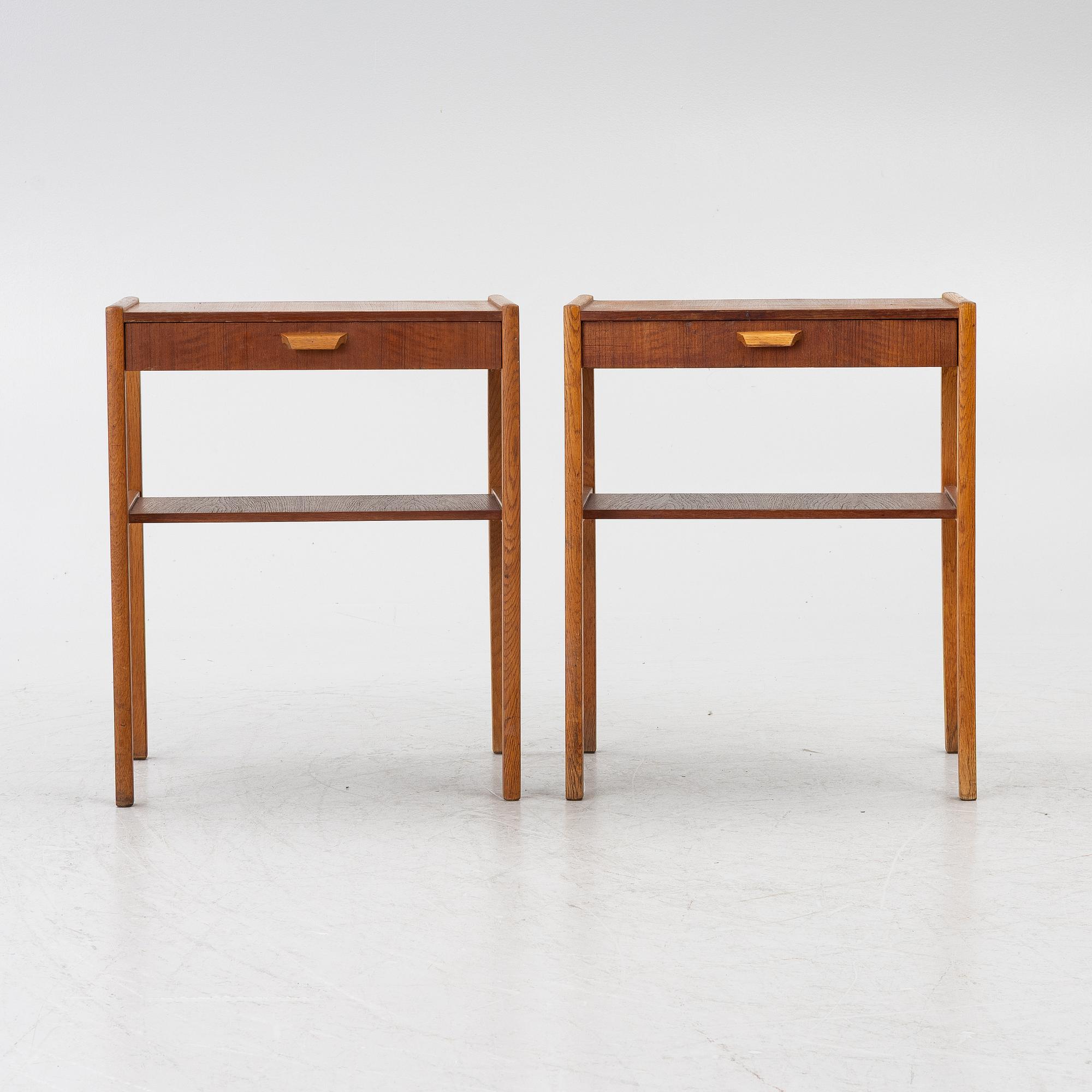 Sängbord, ett par, 1950/60-tal.