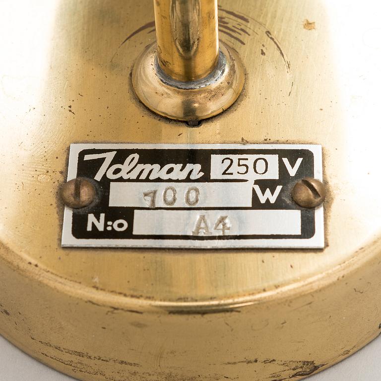 PAAVO TYNELL, a pair of mid-20th century 'A 4' wall lights for Idman.