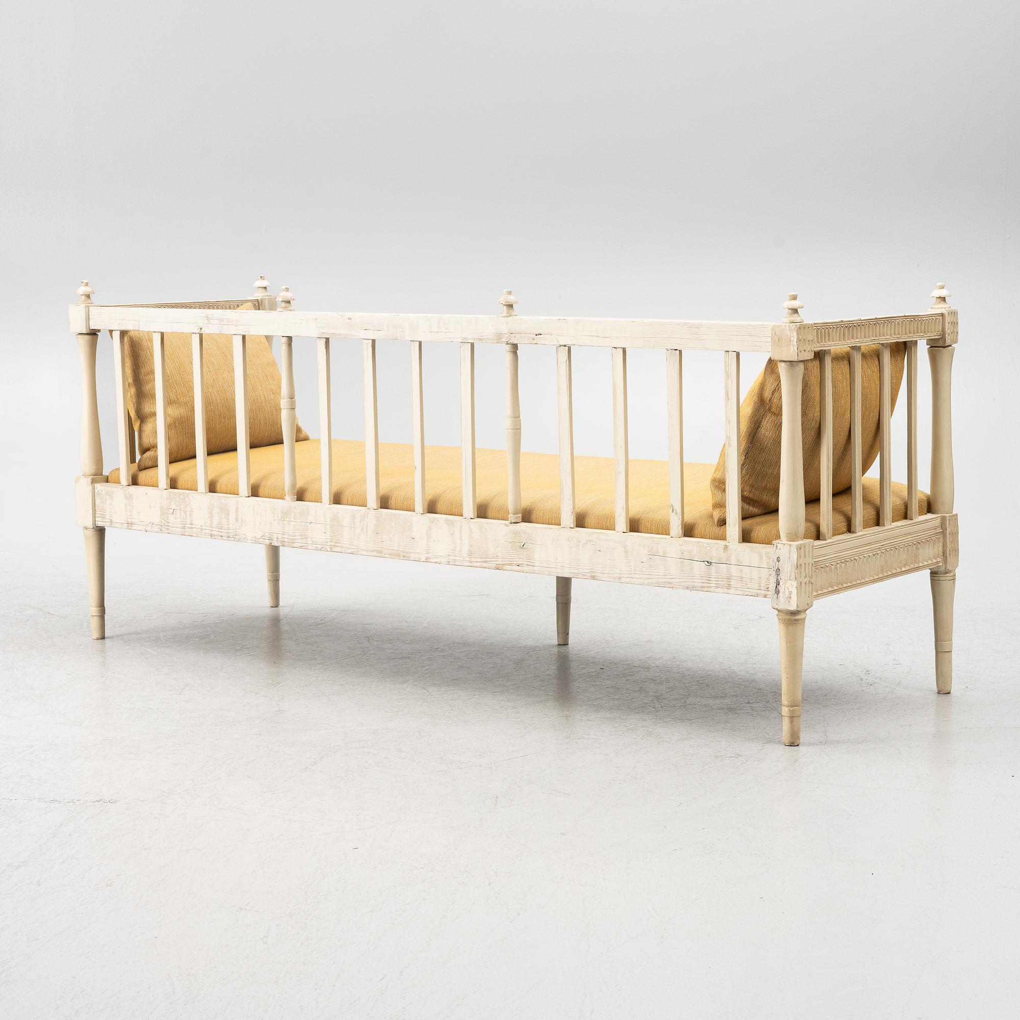 Soffa, sengustaviansk, 1700-talets slut.