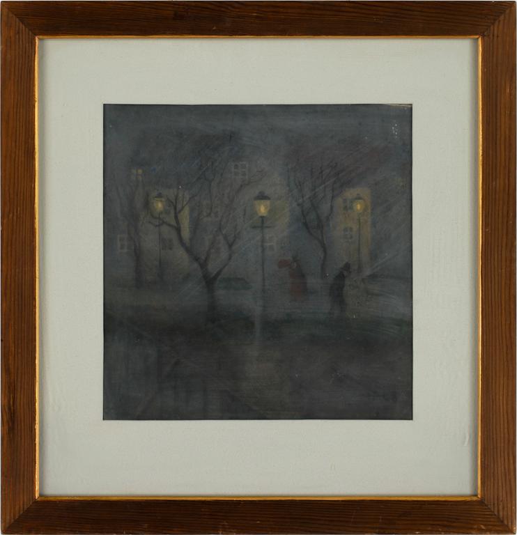 IVAR AROSENIUS, gouache på papper, monogramsign o dat 08.