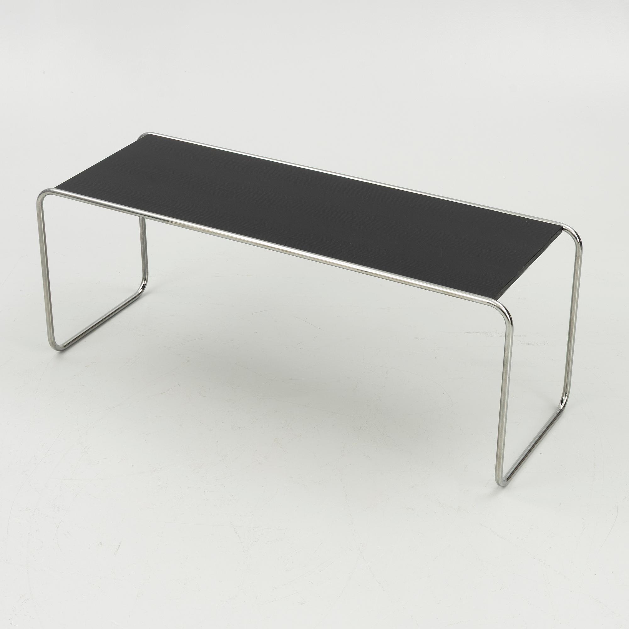 Coffee table and a pair of side tables, Thonet,.
