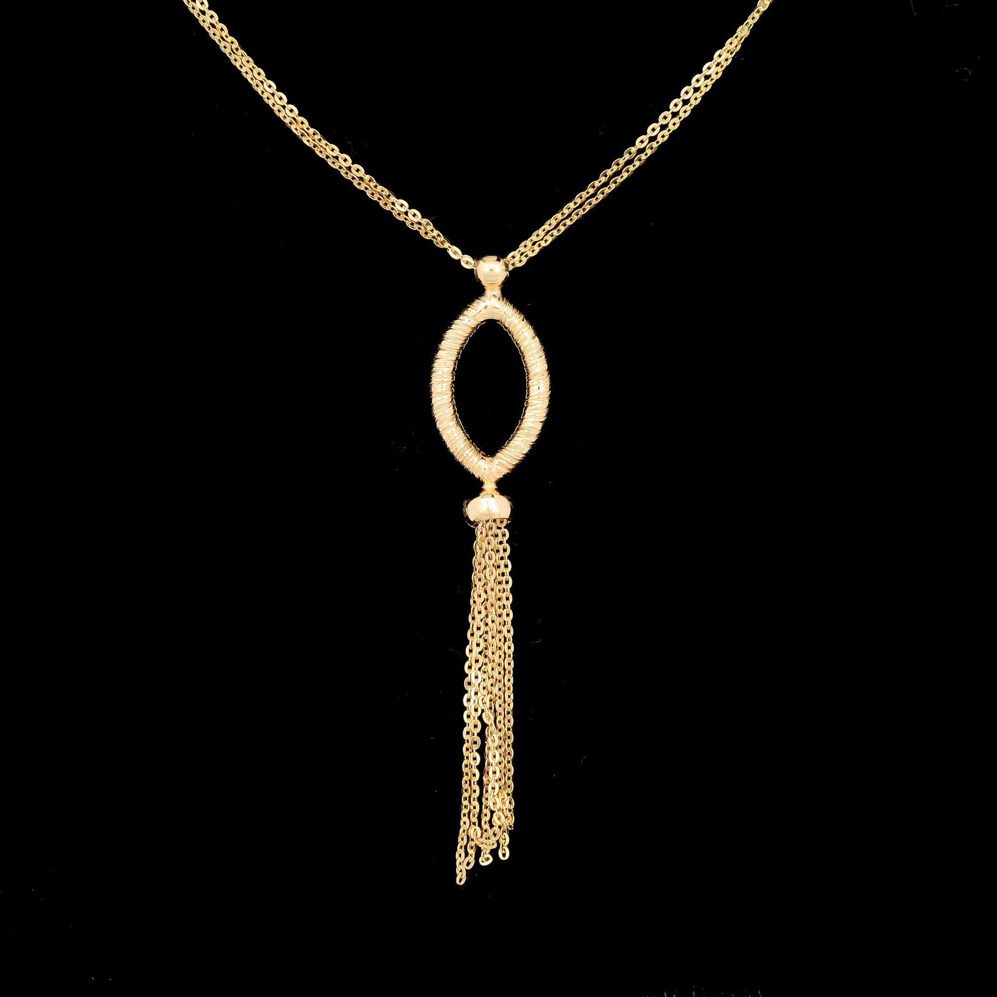 HALSSMYCKE, 18k guld. Vikt 3,4g.