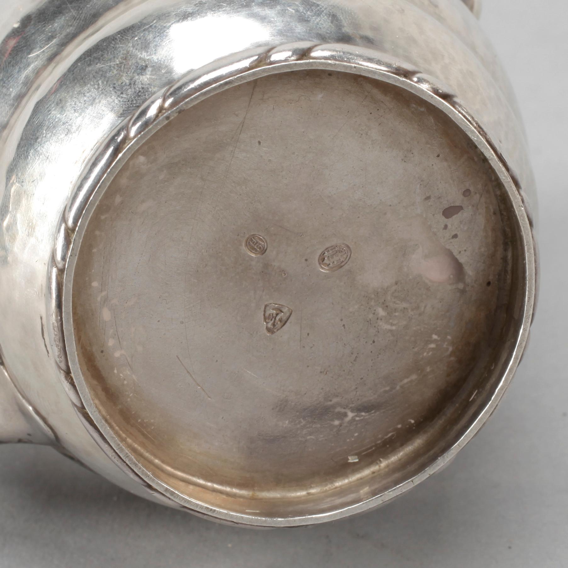 PARTI SILVER, 2 delar, Christian F. Heise, Danmark, 1918. Vikt ca 396 gram.