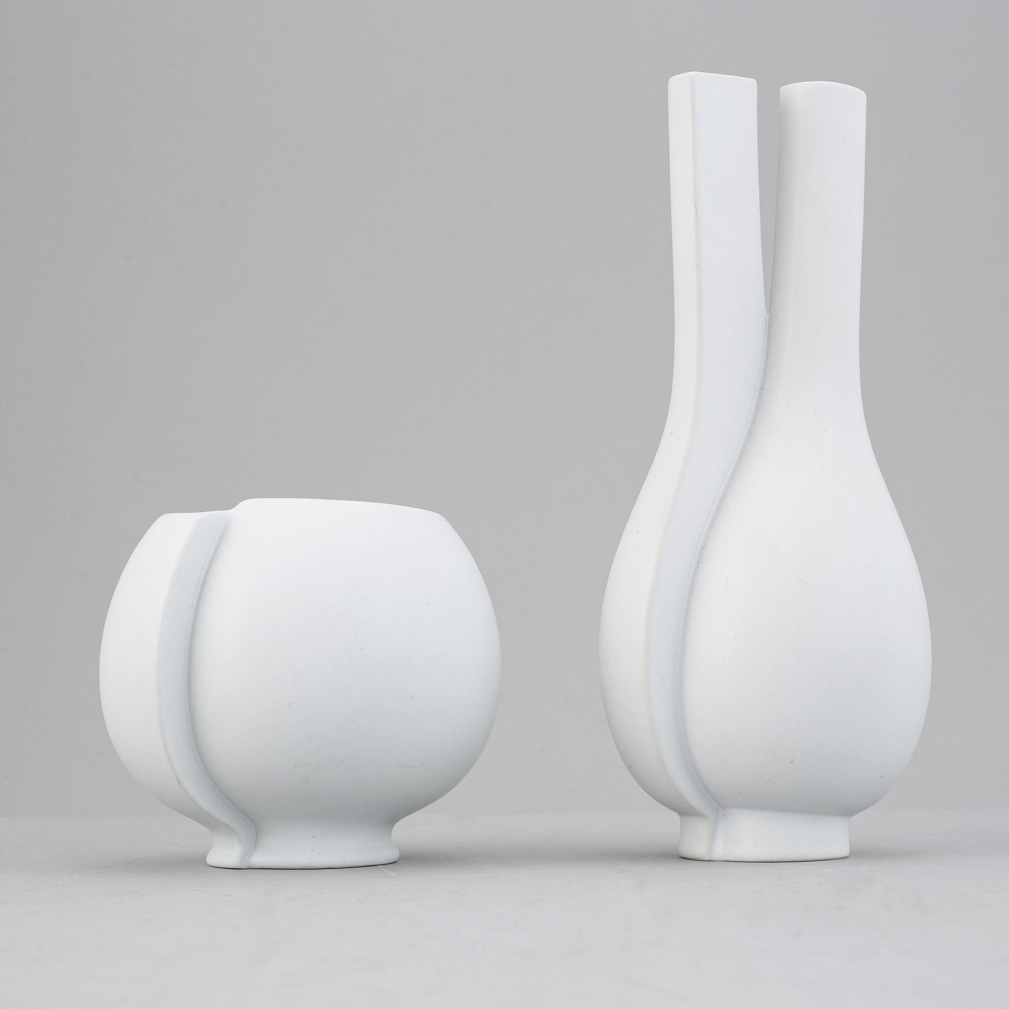 Wilhelm Kåge, two vases, "Surrea", Gustavsberg.