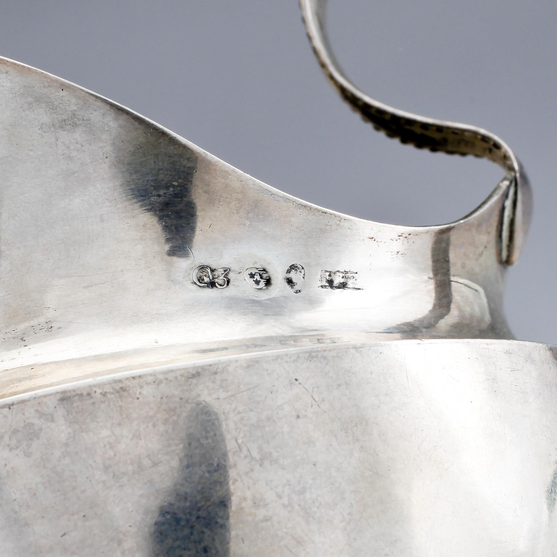 GRÄDDKANNA, silver, Stockholm, 1813. Vikt 217g.