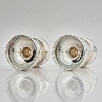 Eric Löfman, a pair of silver candlesticks, MGAB, Uppsala, Sweden, 1976.