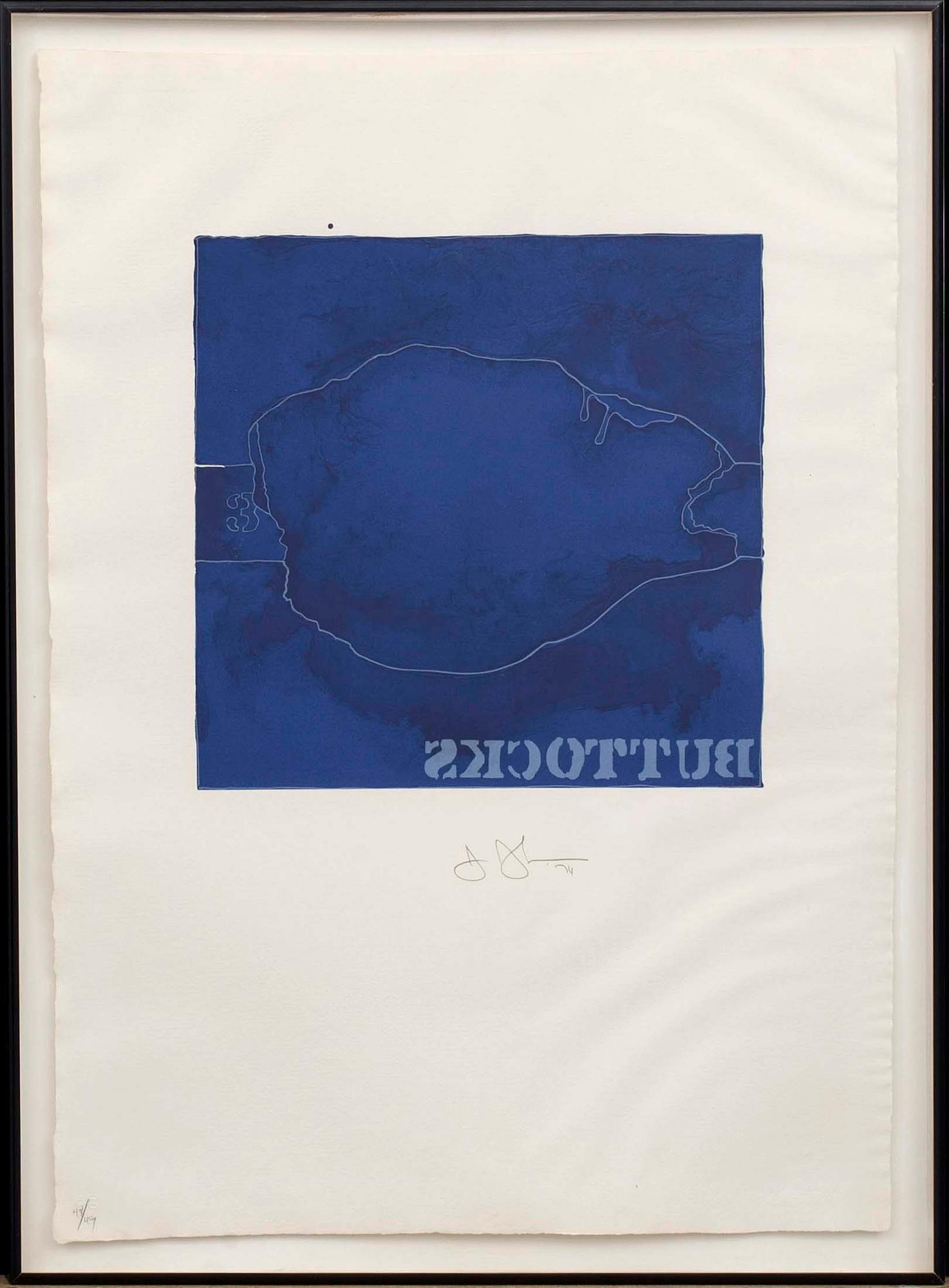 JASPER JOHNS, colour lithographe, signed and numbered 48/49, dated '74.