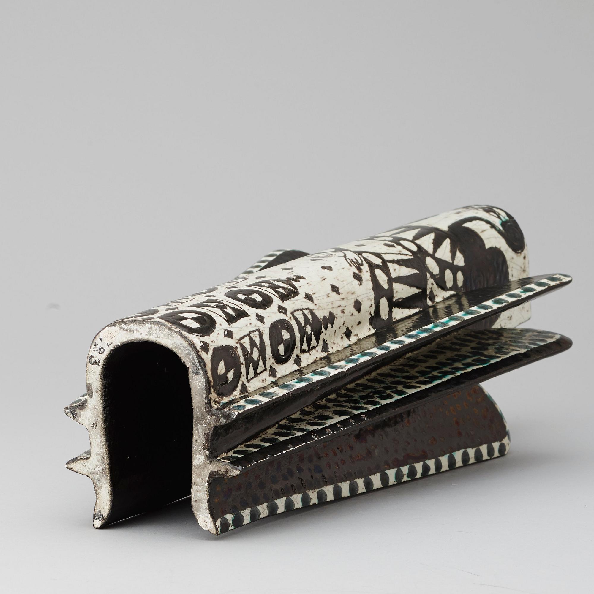 A Birger Kaipiainen ceramic sculpture, Rörstrand 1950's.