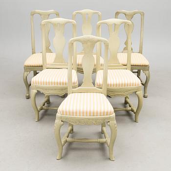 STOLAR, 6 st, Senbarock/Rokoko, 1700-tal.