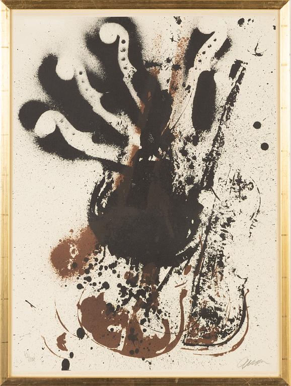 Arman (Armand Pierre Fernandez), lithograph in colours, 1970, signed and numbered 43/300.