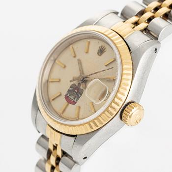 Rolex, Oyster Perpetual, Datejust, "United Arab Emirates Emblem" armbandsur, 26 mm.