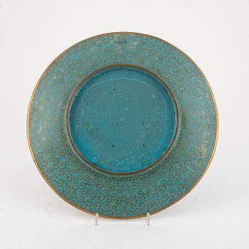 Fat, cloisonné, Japan, Meiji (1868-1912).