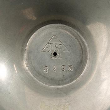 Just Andersen, A group of tin objects, 4 pcs, Denmark, first half of the 20th century.