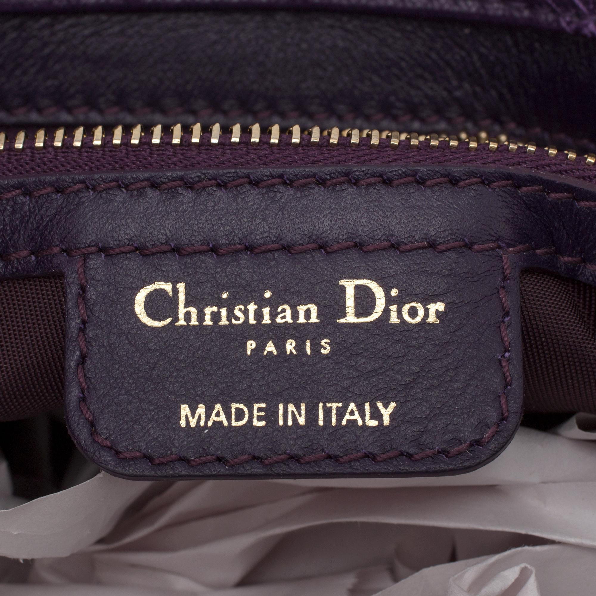VÄSKA, "Lady Dior Cannage", Christian Dior.