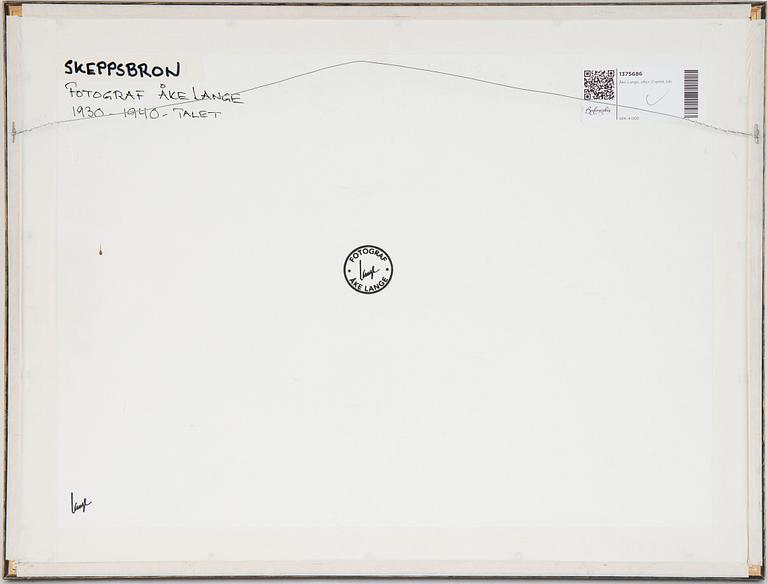 Åke Lange, after. C-print.