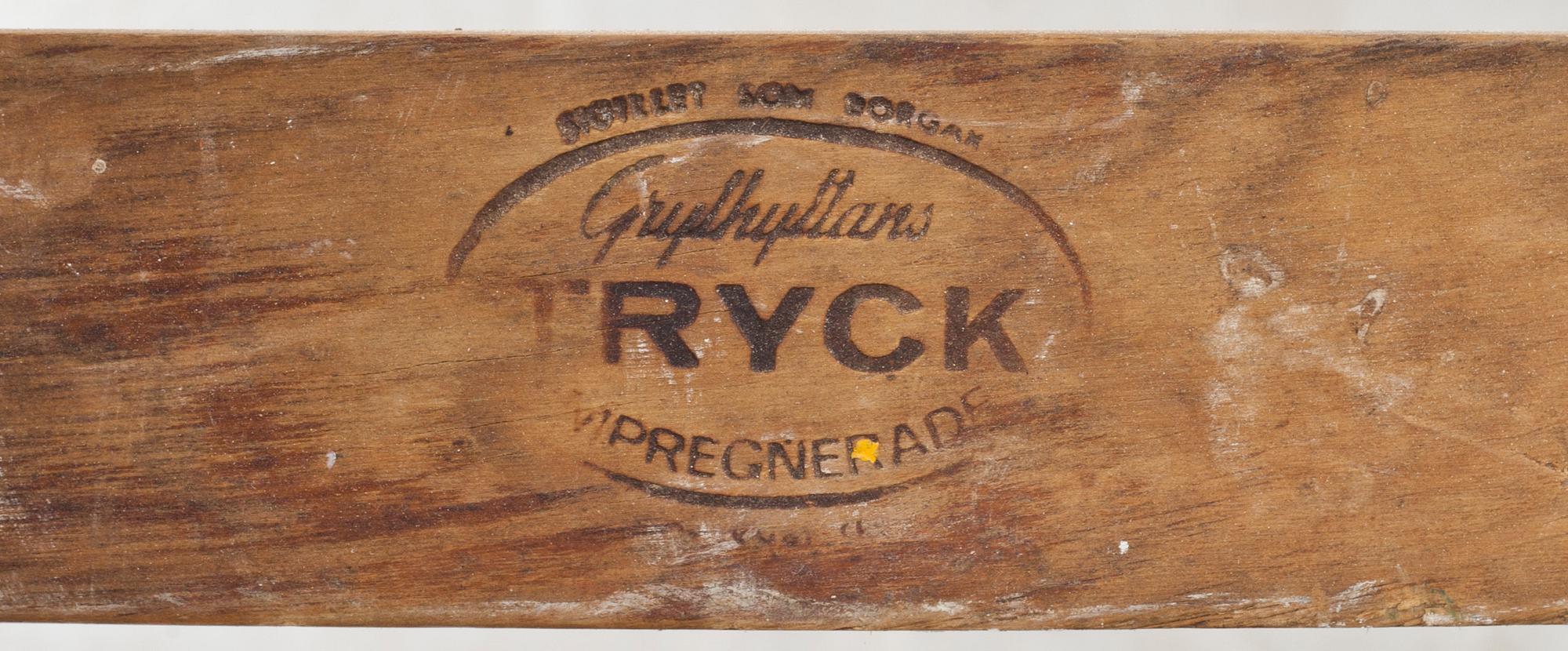 TRÄDGÅRDSSTOLAR, 6 st, Grythyttan, stämpelmärkta.