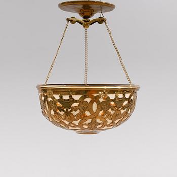 TAKLAMPA, omkring år 1900. Höjd ca 60 cm.