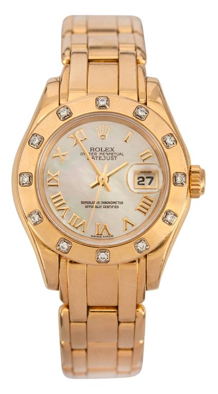 ROLEX, 'Pearlmaster', Datejust, automatisk, guld, ca 1996.