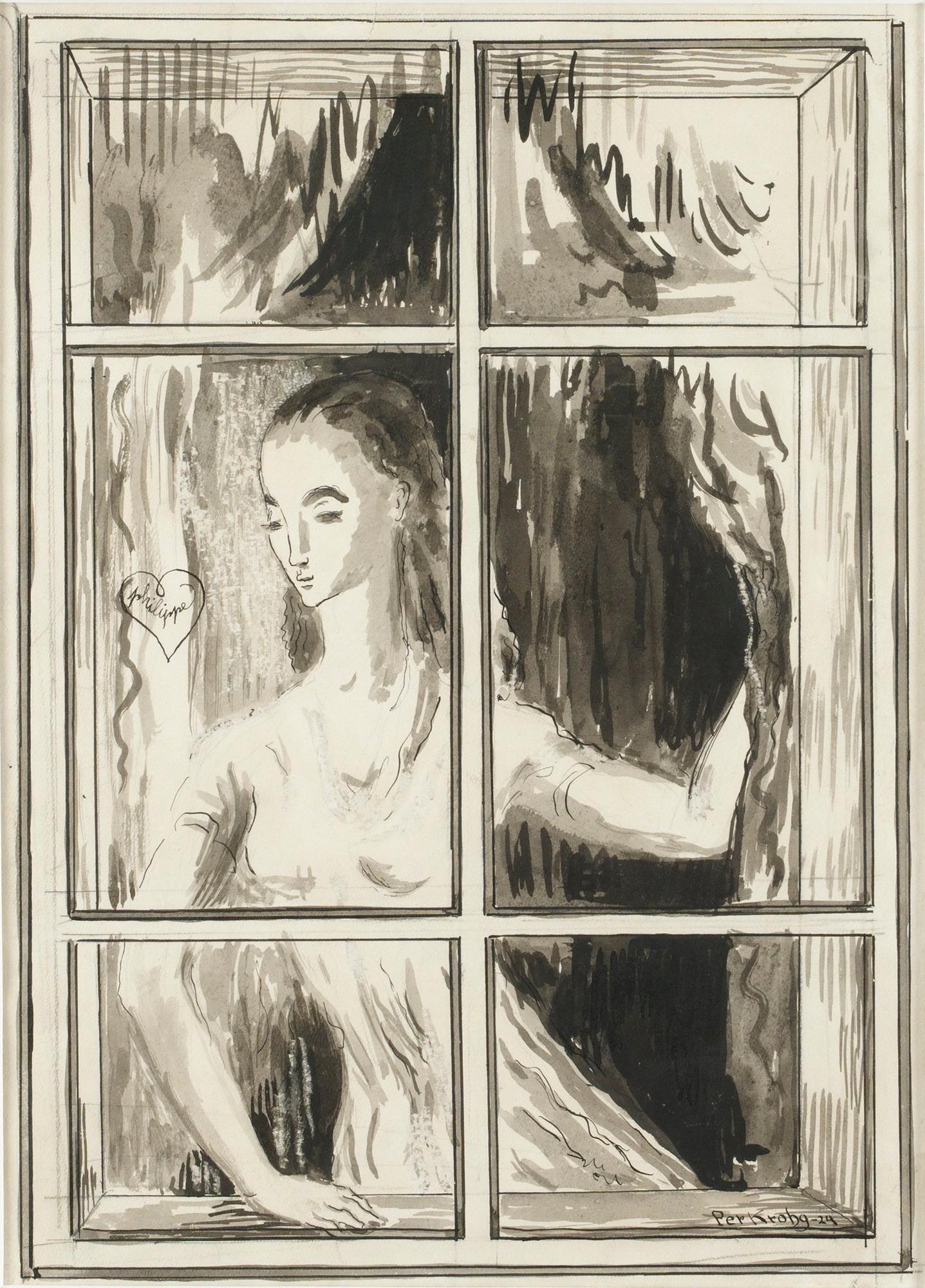 Per Krohg, Flickan i fönstret.