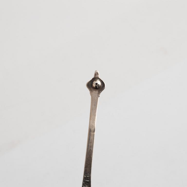 Christoffer Bauman, sked, silver, Hudiksvall 1784.