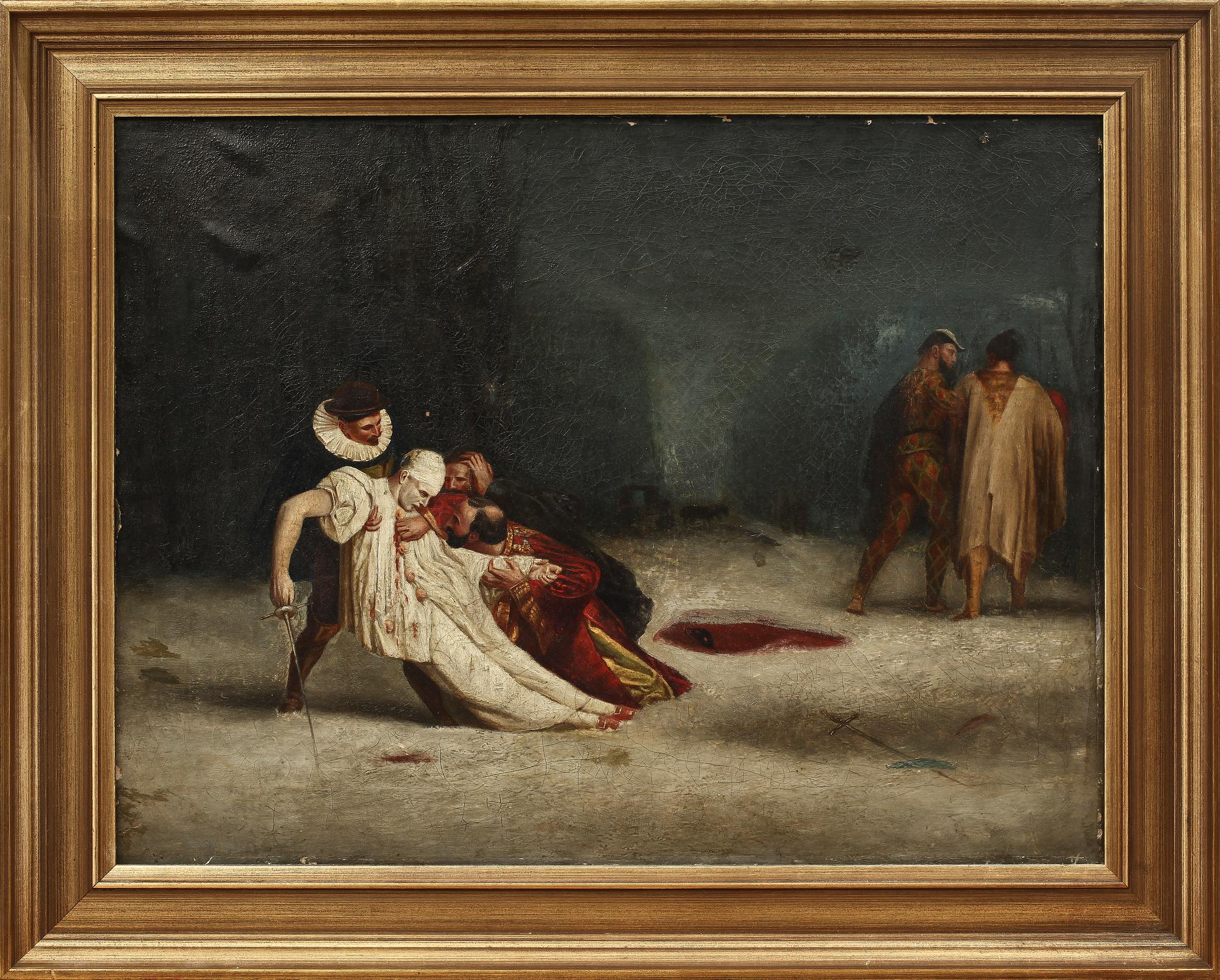 OKÄND KONSTNÄR, olja på duk, 1800-tal.