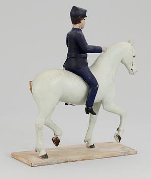 HÄST MED RYTTARE. 1900-talets första hälft.