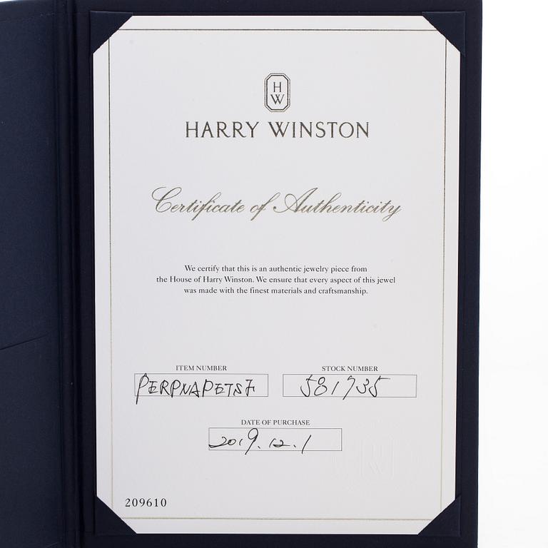 Harry Winston, halsband, "Sunflower", petite, platina, rubin och diamanter.